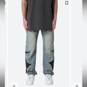 Mnml Tribal patched denim